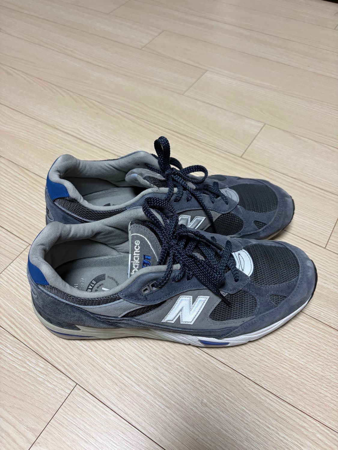 뉴발991 그레이 블루 남성 스니커즈 상품이미지1