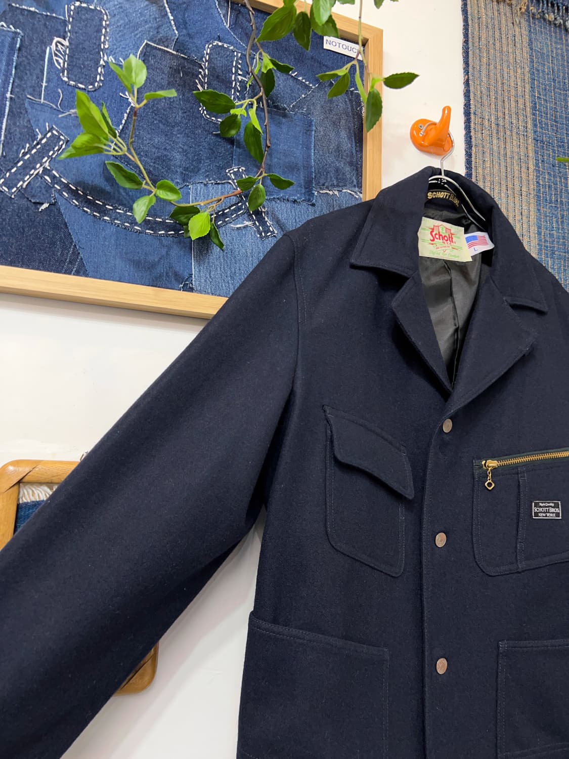 SCHOTT Melton Wool Engineer Jacket 상품이미지3