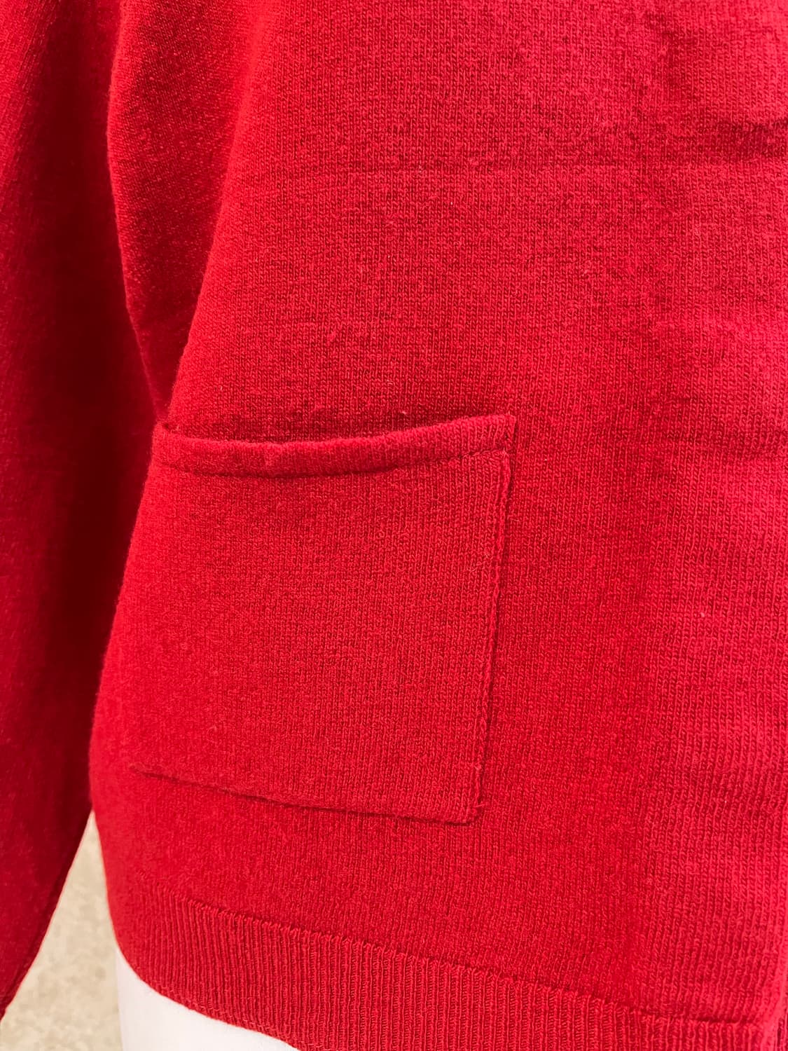 몽클레어 레드 가디건 XS 정품 상품이미지3