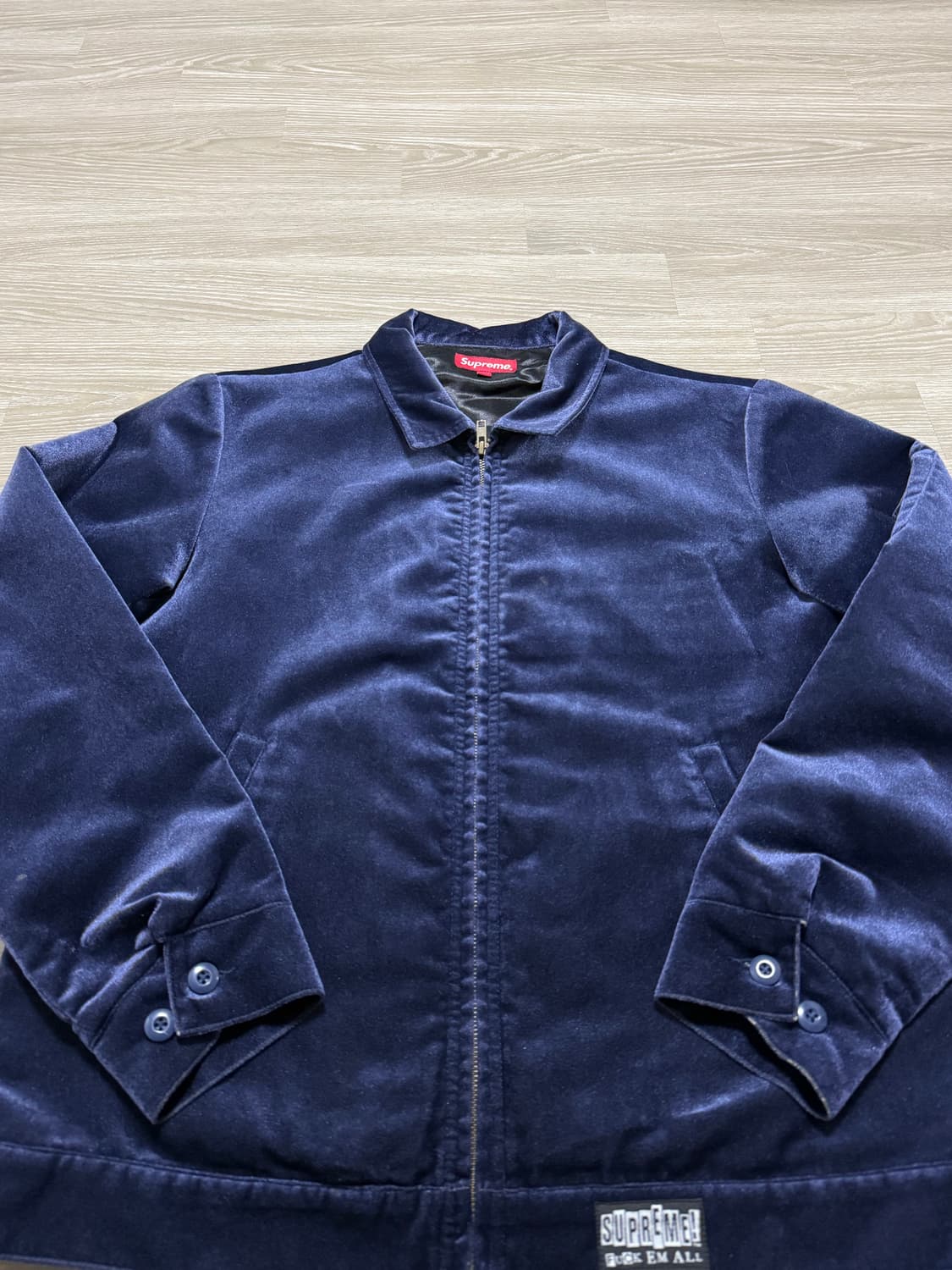 15fw 슈프림 벨벳 워크 자켓 L (스캇, 창모 착용) 상품이미지3