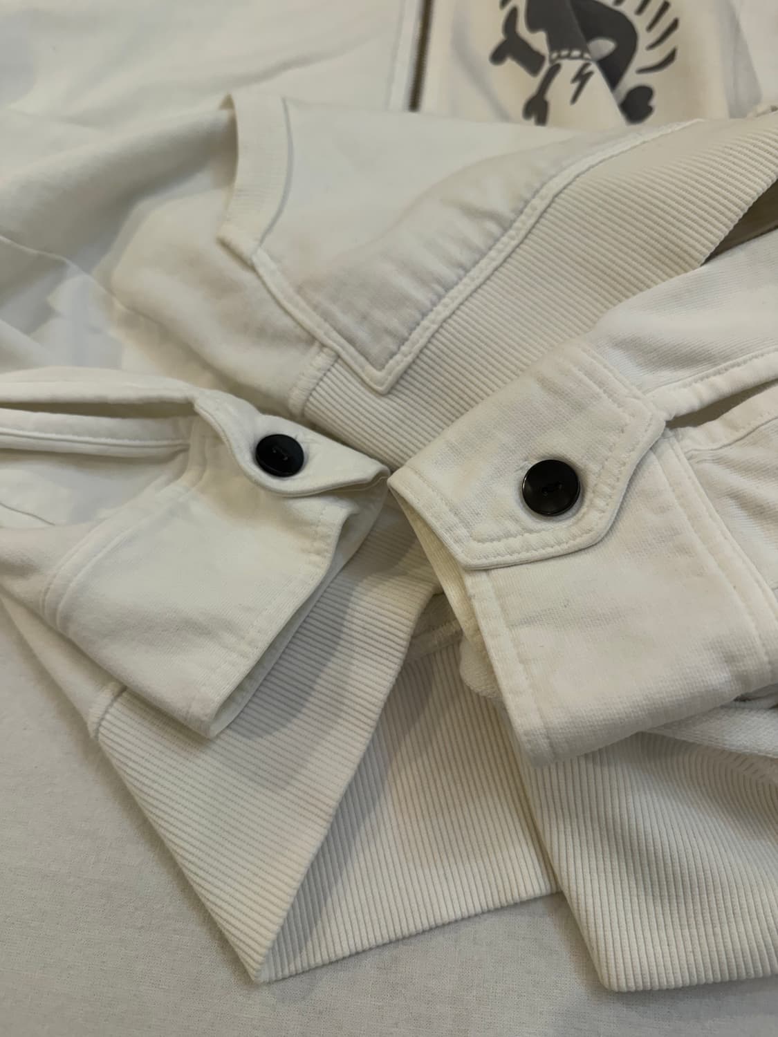 00s 대장급 리바이스 엔지니어드 스컬 코튼 집업 져지 화이트 상품이미지4