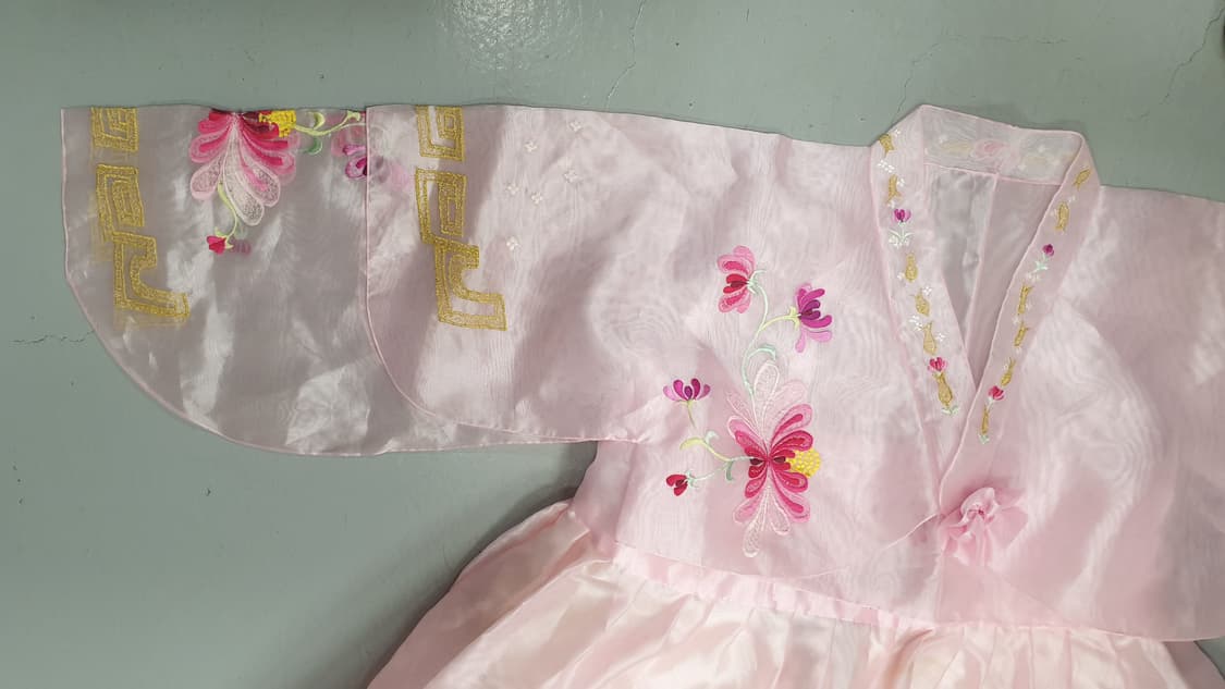 꽃 자수 행사한복 상품이미지4