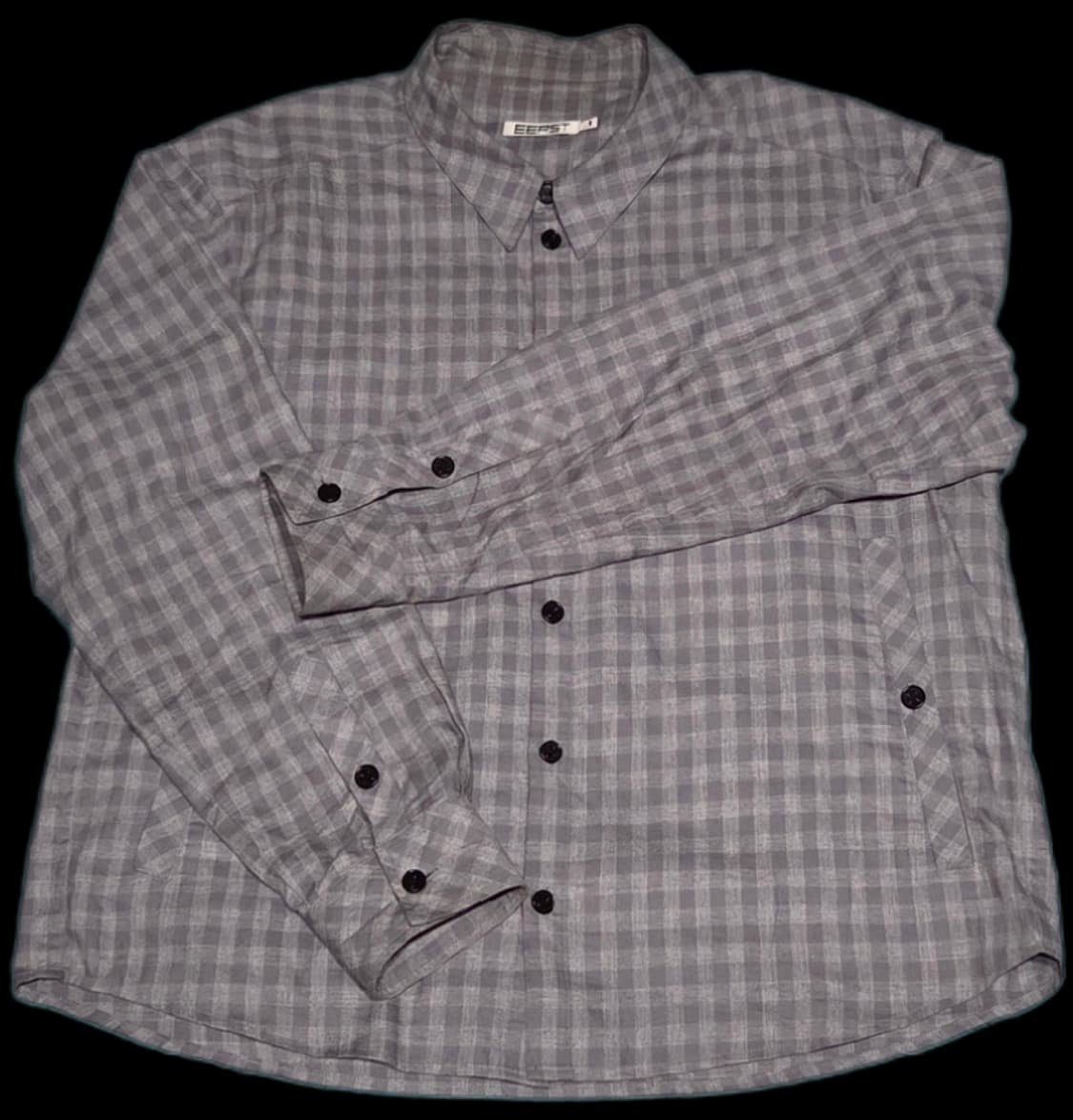 (L)이어스트 대디체크셔츠 차콜 상품이미지6