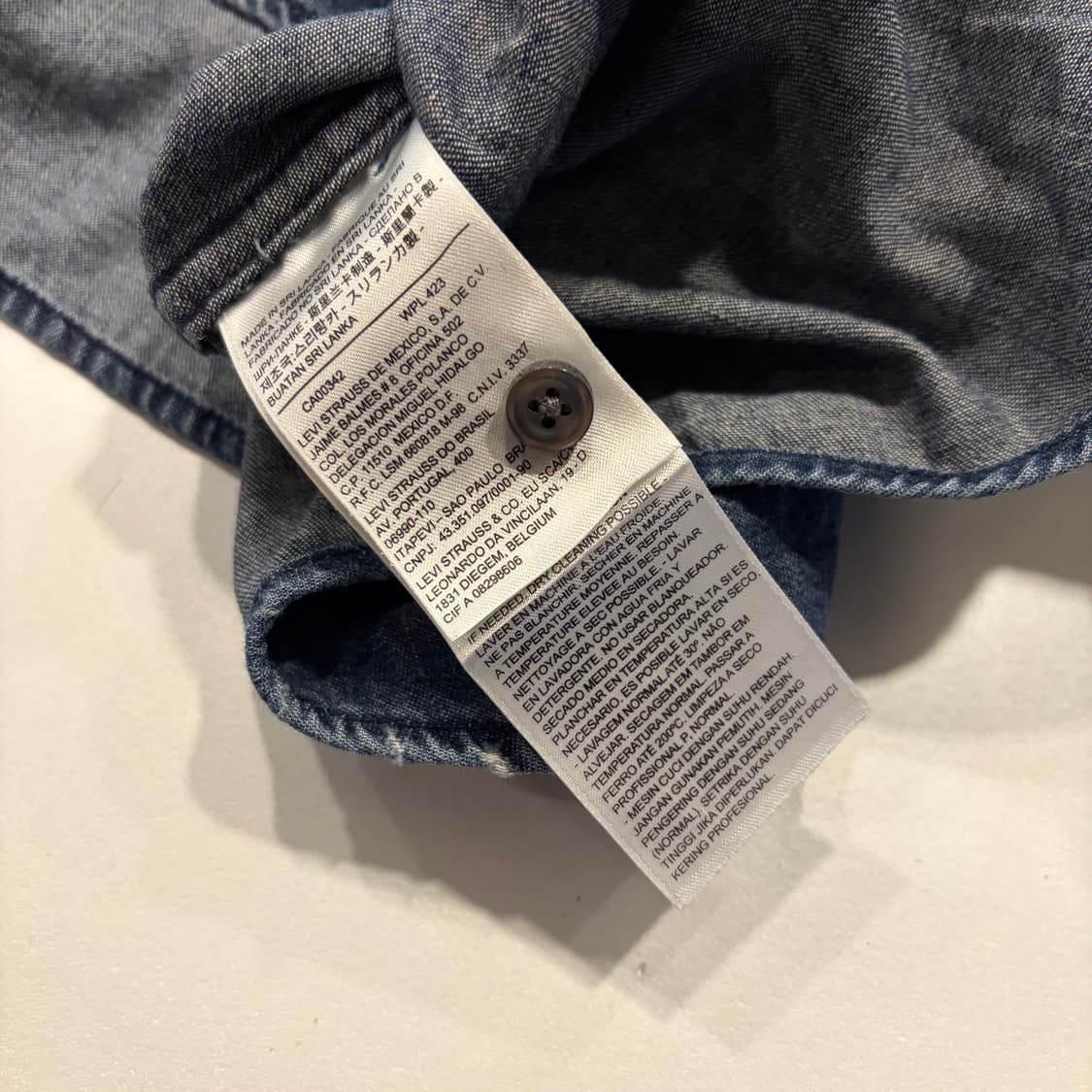 [S] 리바이스 모던핏 데님 웨스턴 셔츠 청남방 D816 상품이미지7
