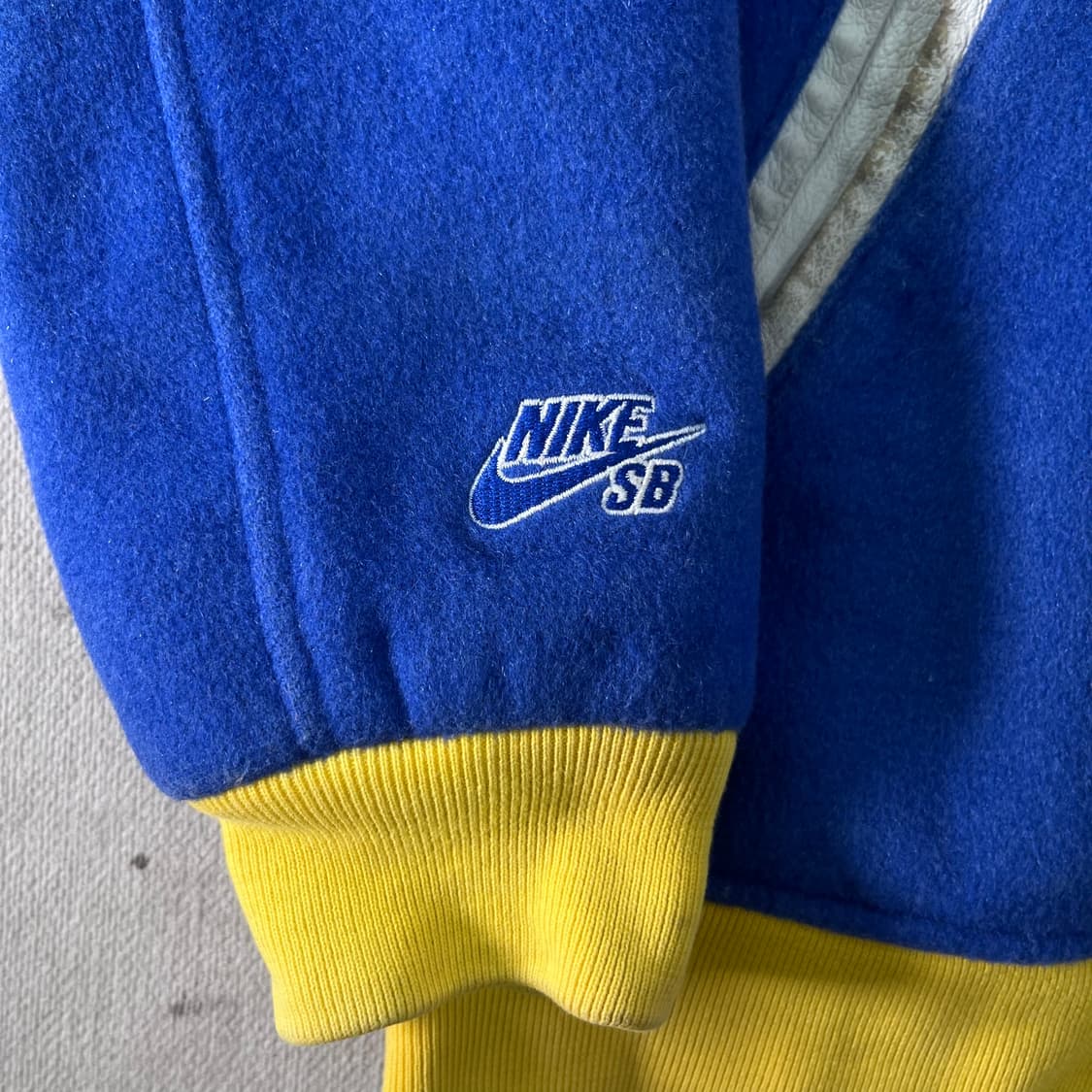100 나이키 X 슈프림 스타장 슈나장 블루 2007 바시티 자켓 상품이미지5