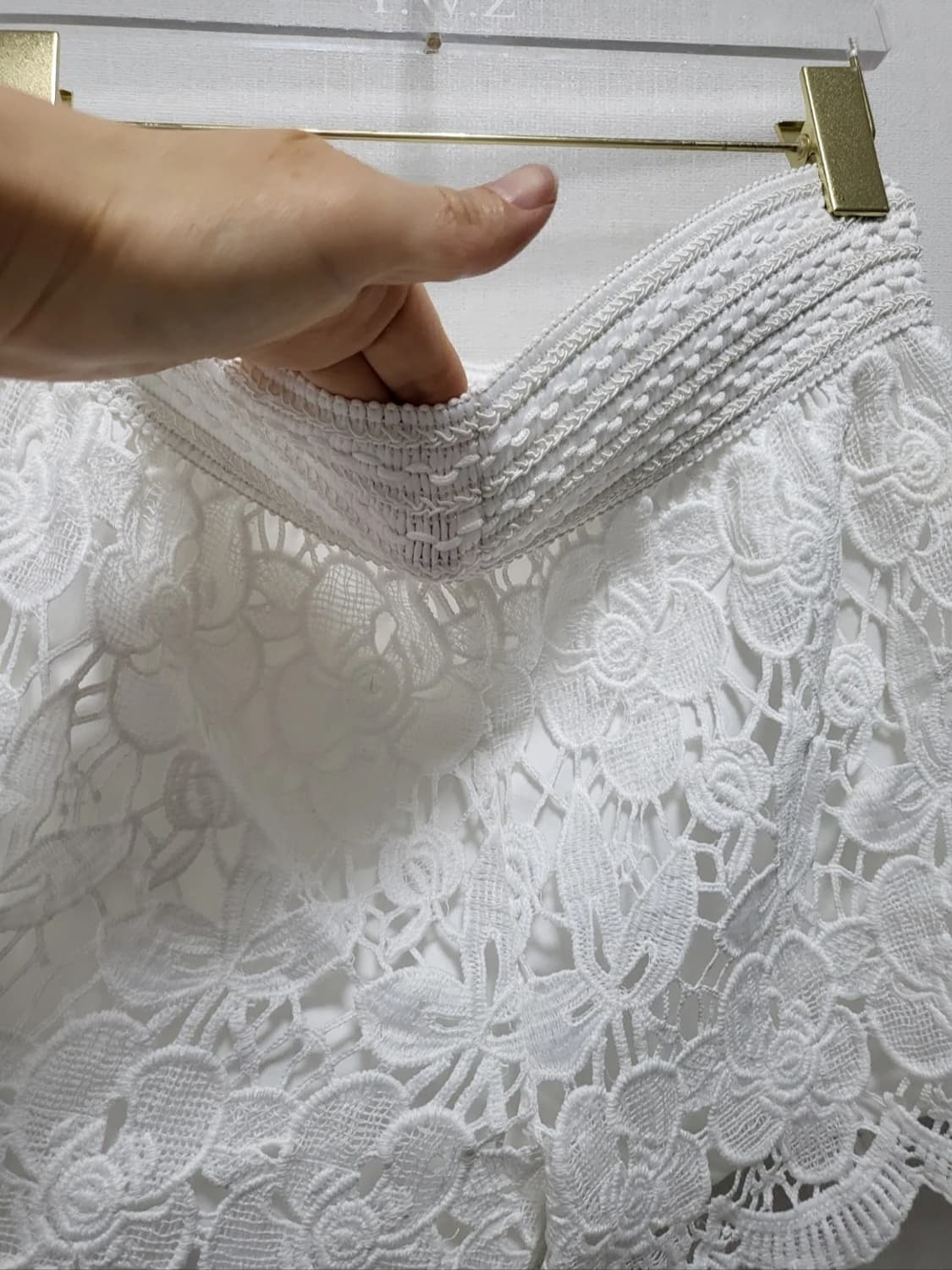 새제품세일!!화이트 셔링 스커트 F 상품이미지4