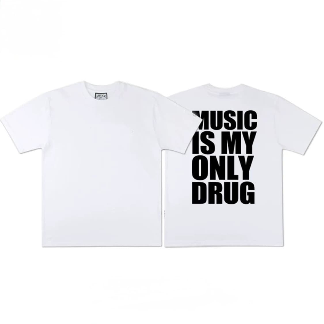 뮤직 이즈 마이 온리 드럭 오버핏 반팔티 상품이미지3