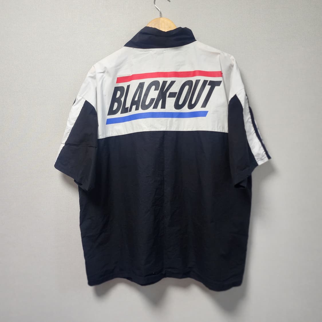 [XL] 올드스쿨 아노락 반팔 바람막이 블랙 상품이미지2