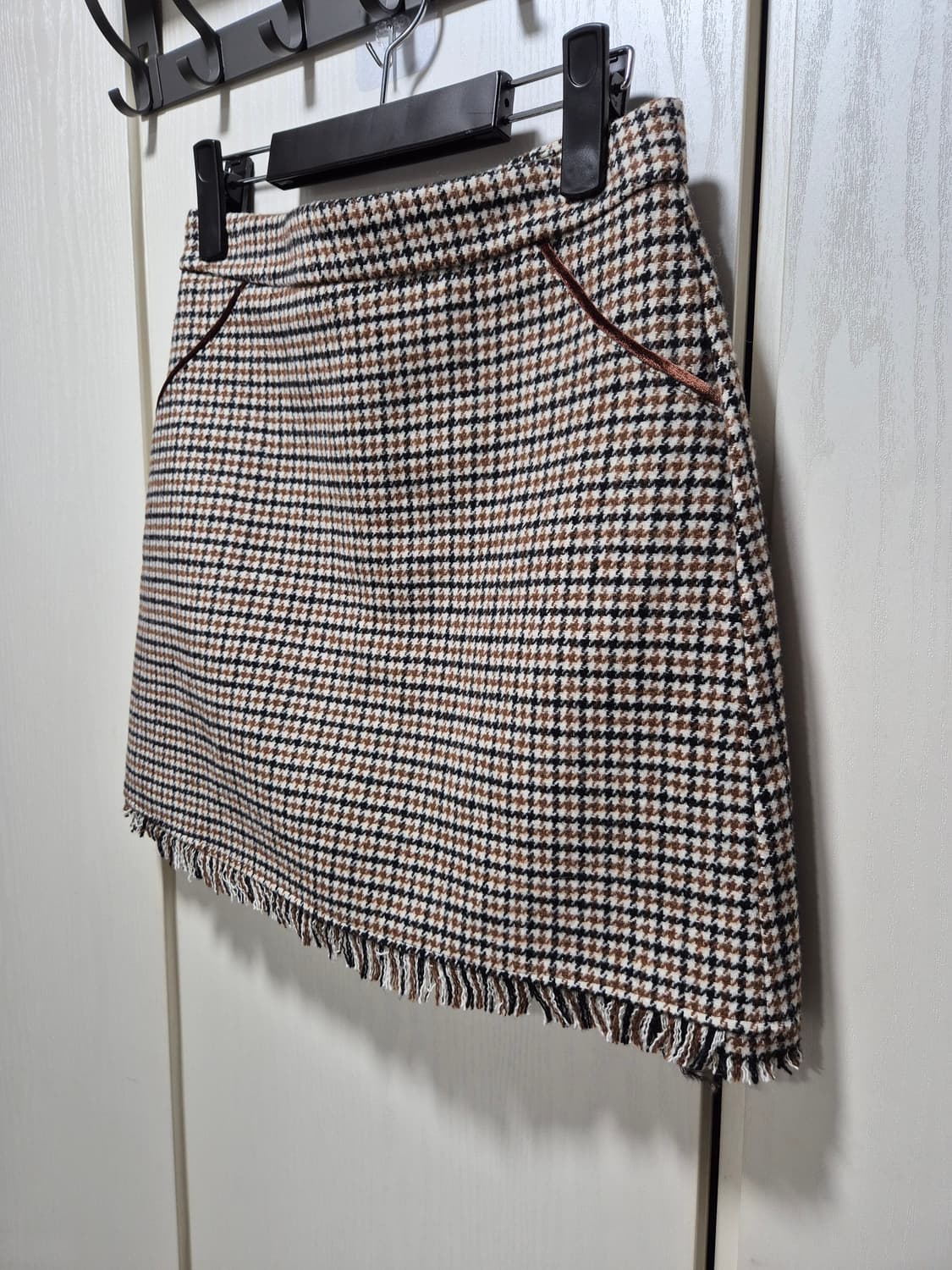 (세일)(새상품)NAIN 나인 체크 패턴 미니 스커트 상품이미지7