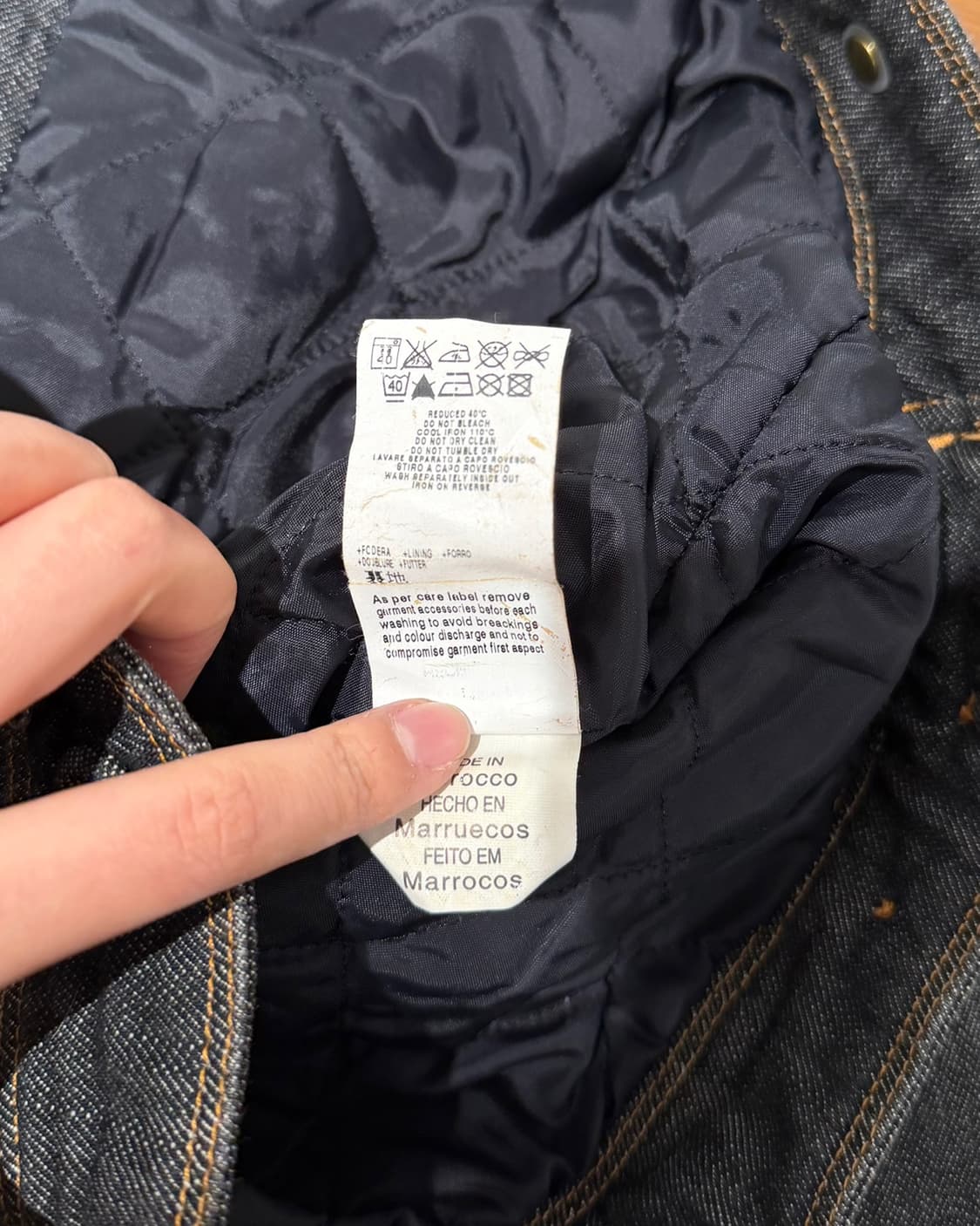 모스키노 진스 블랙 데님 프릴 패디드 자켓 상품이미지10