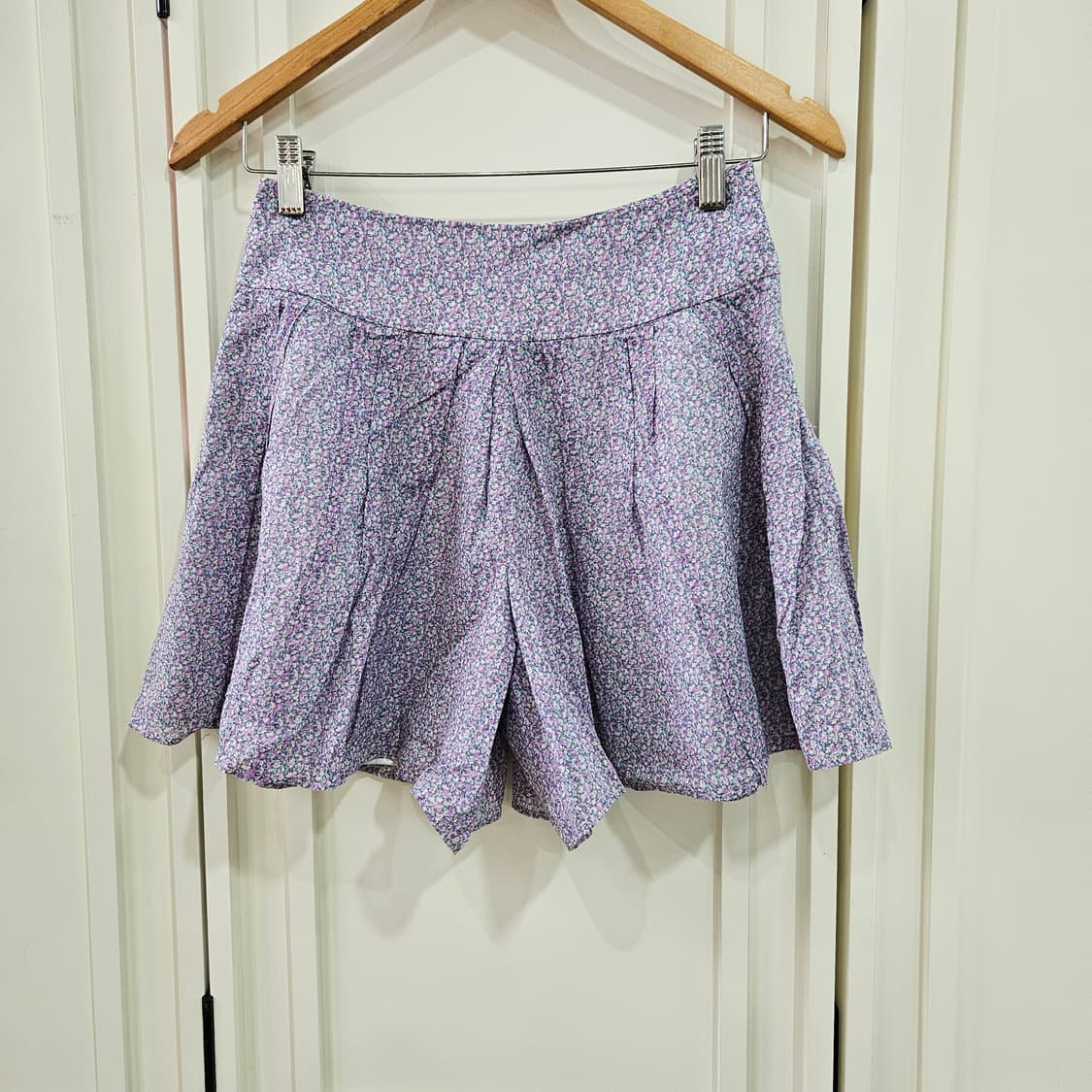 라일락 플라워 큐롯 팬츠 상품이미지1