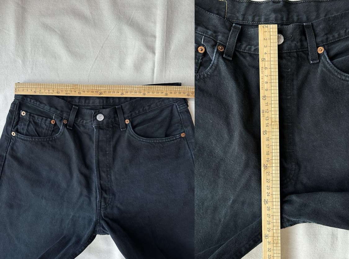 리바이스 501 made in France 90s 흑청 블랙진 33 상품이미지9