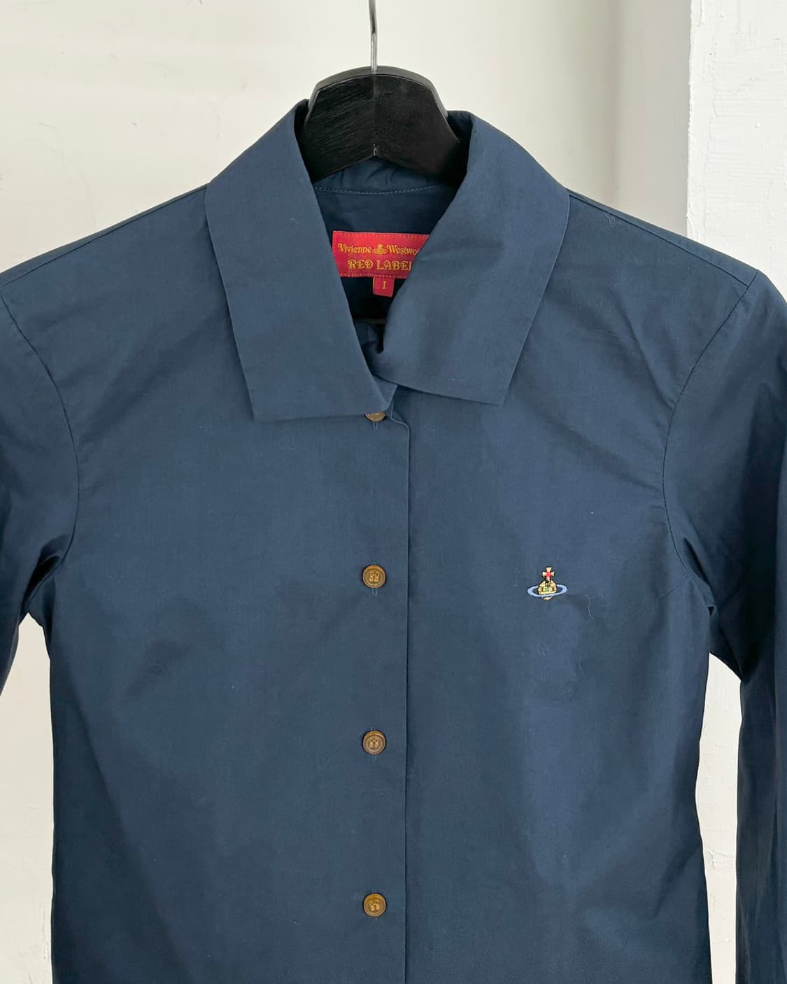 비비안 웨스트우드 레드라벨 네이비 셔츠 상품이미지2