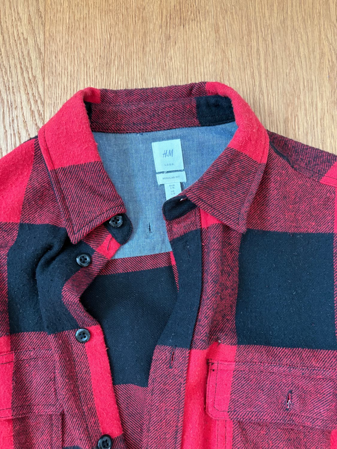 H&M 체크셔츠  상품이미지2