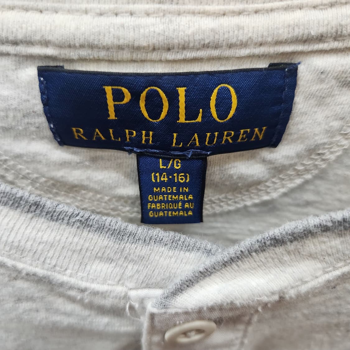 폴로랄프로렌 로고 헨리넥 긴팔티 S 상품이미지5