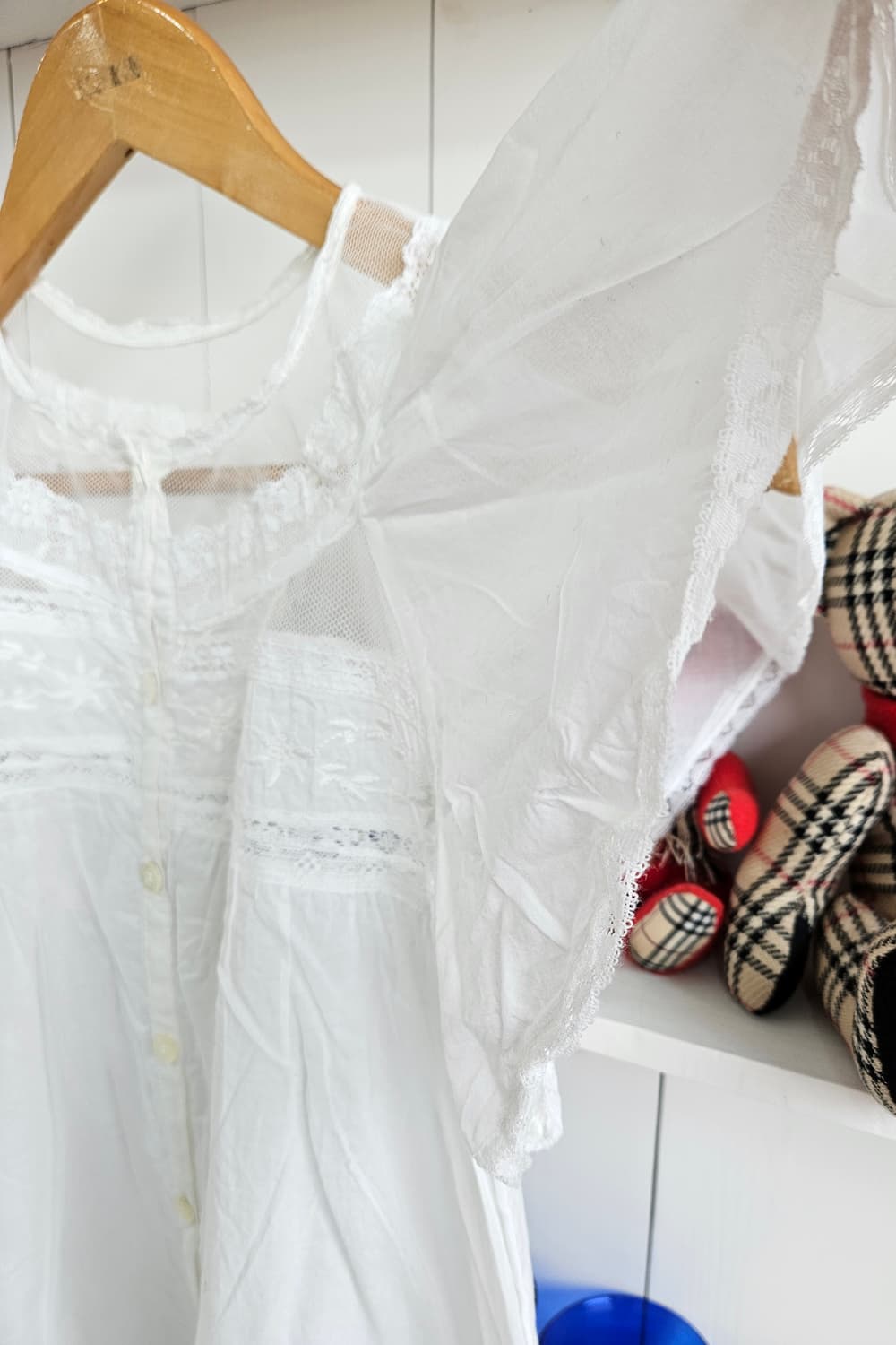 JILL STUART 화이트 레이스 블라우스 상품이미지4