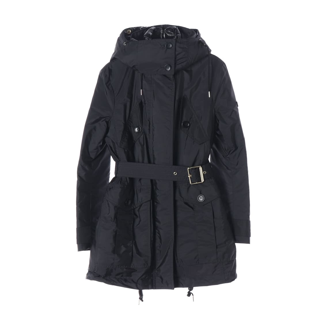 버버리 쉐브링턴 벨티드 후드 청둥오리 구스 다운 코트 상품이미지1