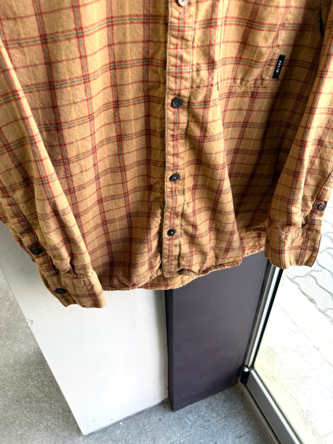 100~105/ 솔리드옴므 21SS 체크셔츠 자켓 상품이미지4