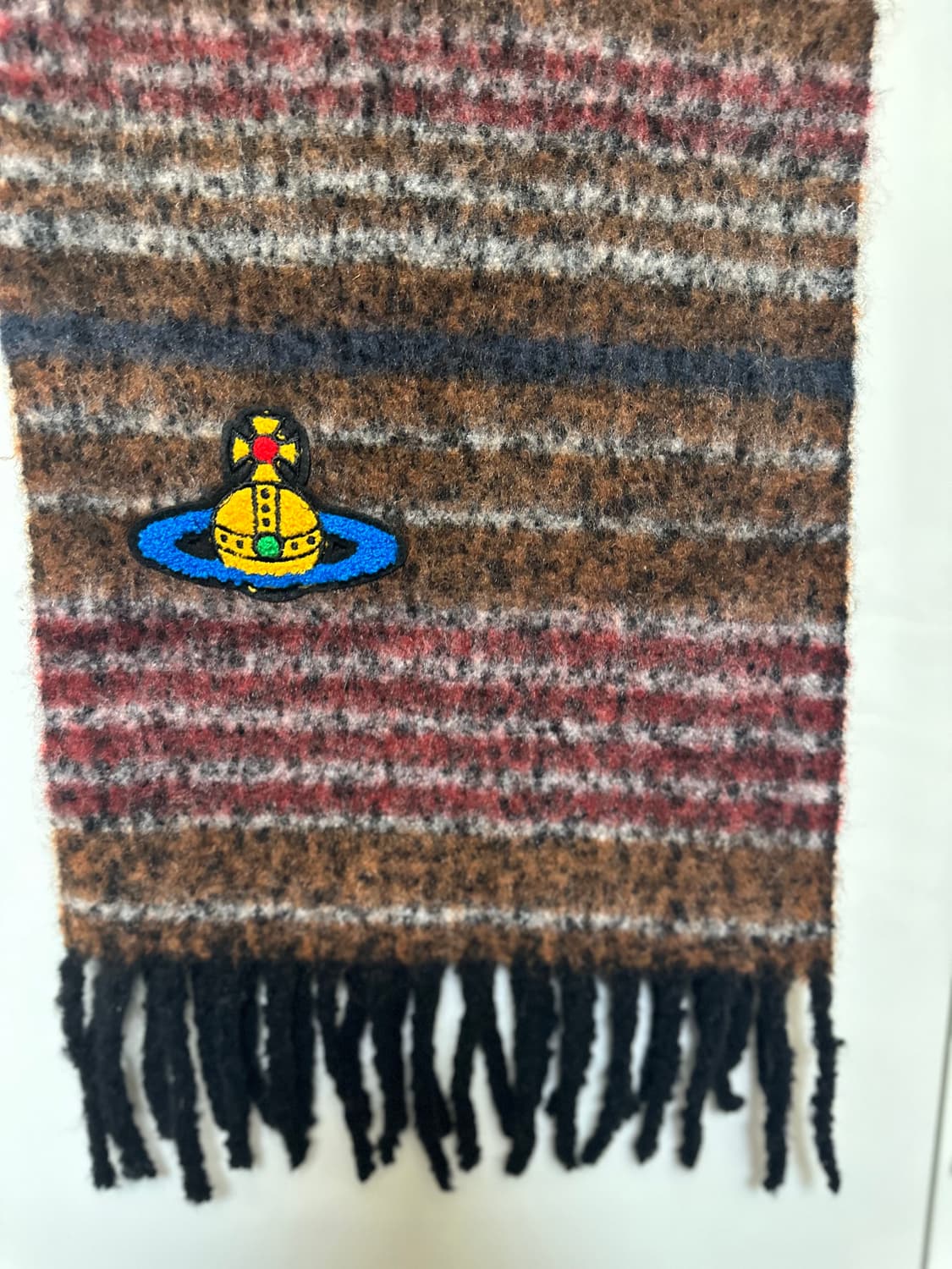 비비안웨스트우드 머플러 브라운 멀티컬러 남여공용 상품이미지2