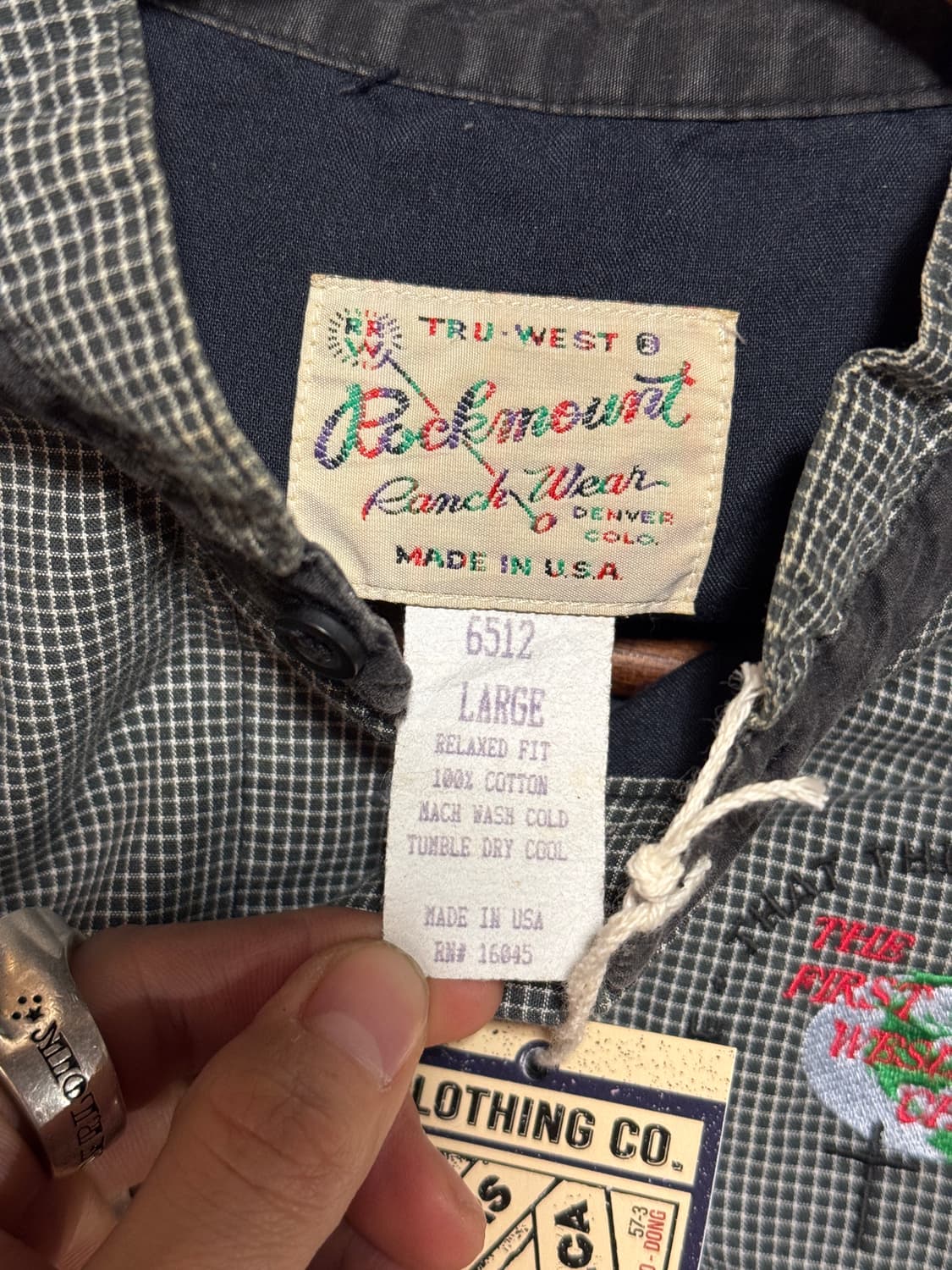 60s 락마운트 웨스턴셔츠 (L) 상품이미지4