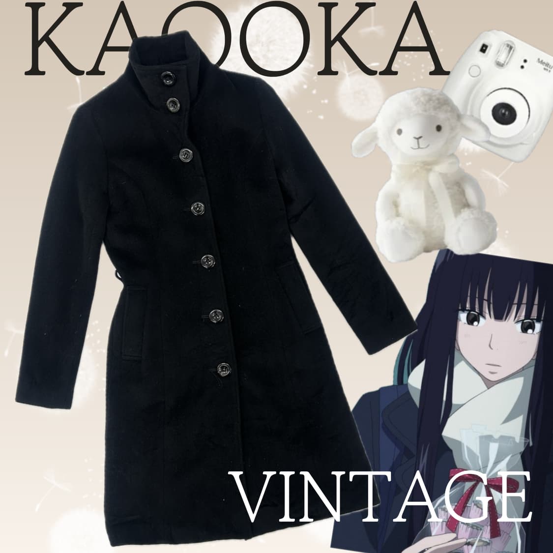 🖤사와코의 블랙 롱 코트🖤 넥 포인트 펑크 락 시크 나나깔 뒷트임 상품이미지1