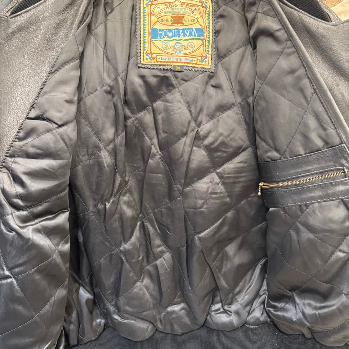 하우이 앤 선 베스킷 볼 레더 바시티 자켓
 상품이미지7