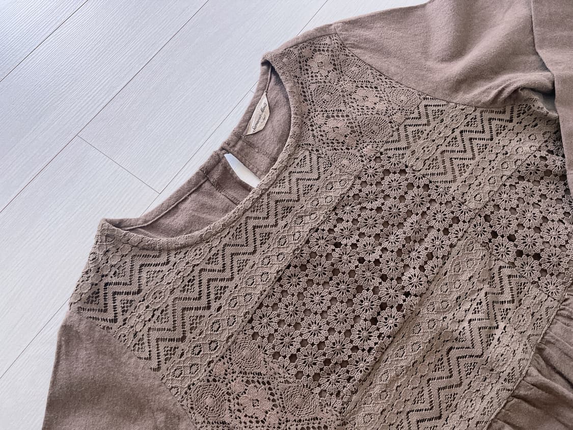 Samansamos2브라운 기모원피스 상품이미지2