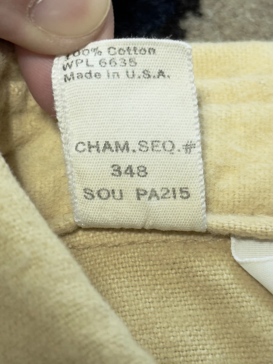 70s USA Woolrich Chamois Yellow shirt 상품이미지10