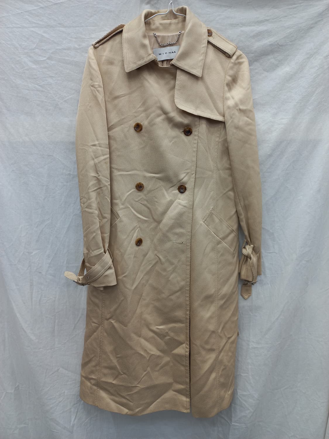 미샤 트렌치 코트 85-94-160 베이지 상품이미지1