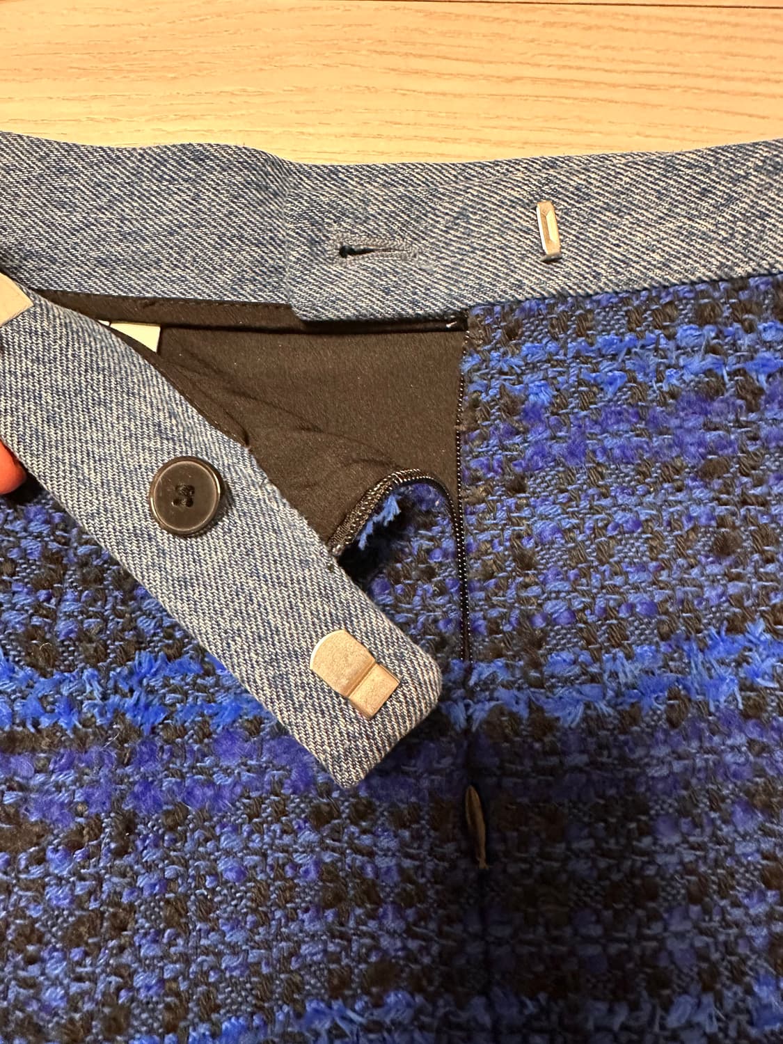 산드로 sandro 데님 트위드 스커트 36 새상품 상품이미지10