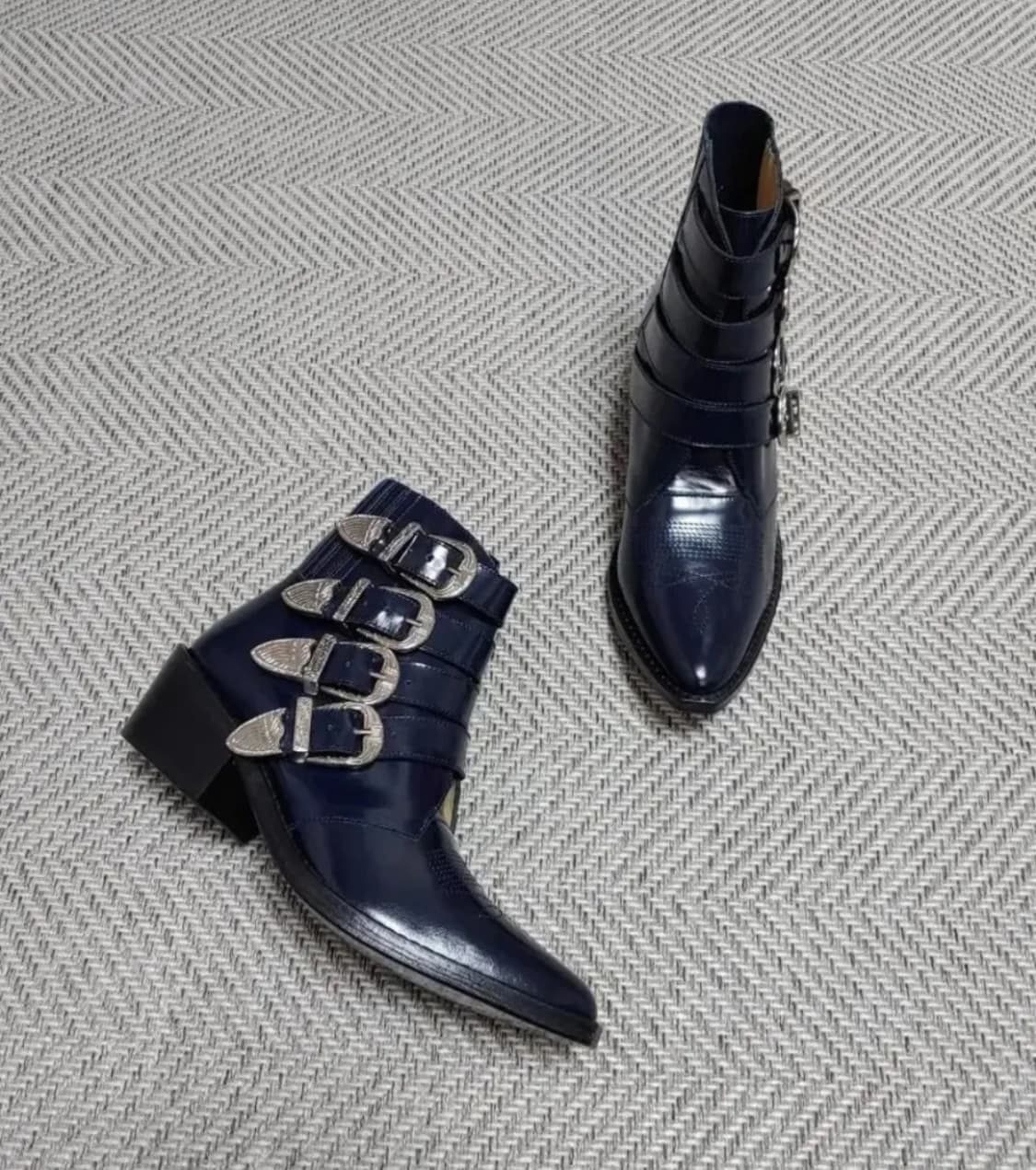 토가 TOGA PULLA 웨스턴 부츠 네이비 / 36 (230) 상품이미지1