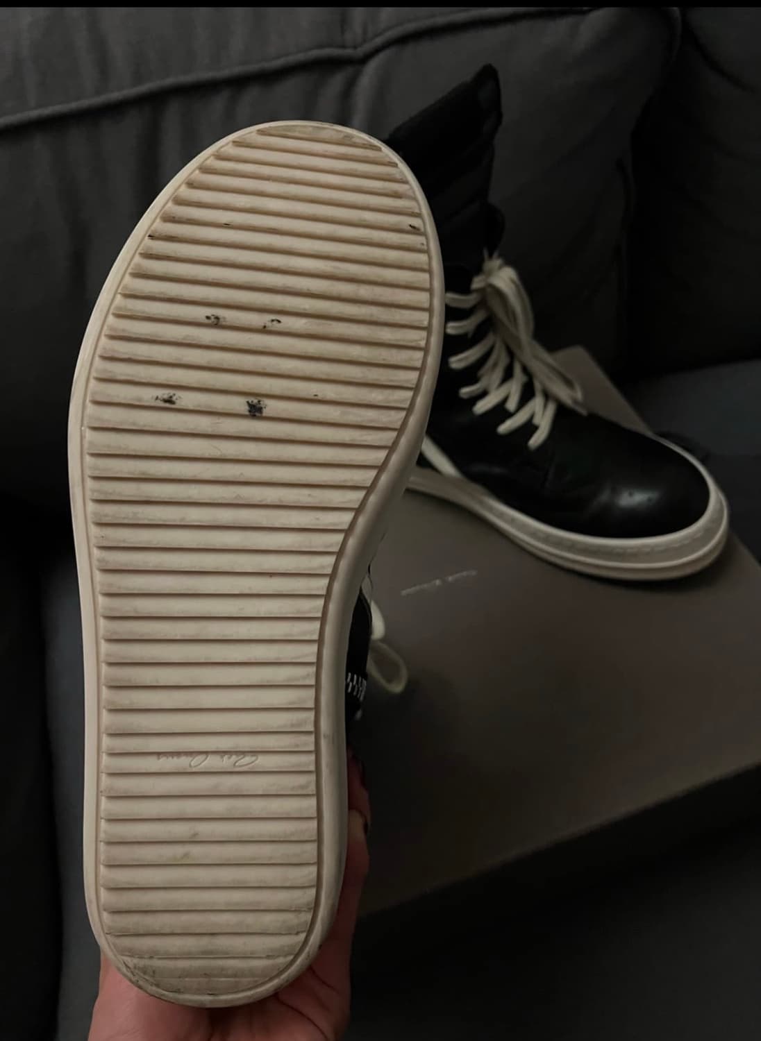 릭오웬스 지오바스켓 밀크블랙 41 size 상품이미지3