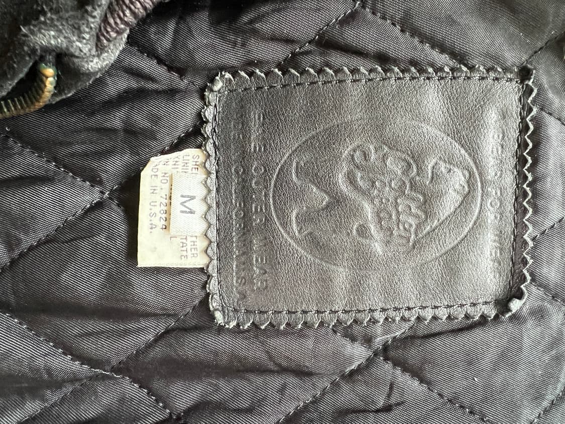 골든베어 90s usa 스웨이드 봄버 자켓 상품이미지3