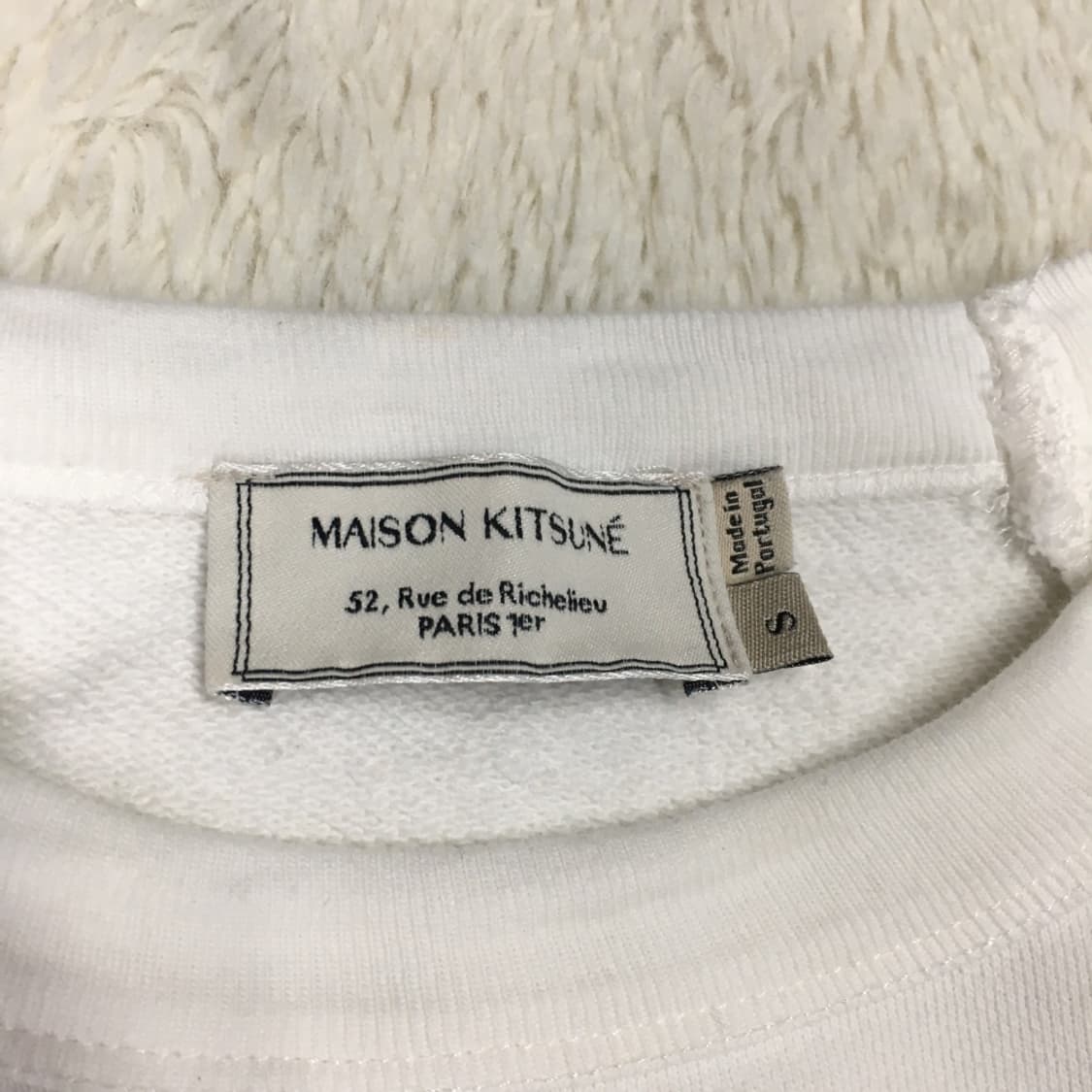 메종키츠네 여성 빅로고 맨투맨  BB27 상품이미지4