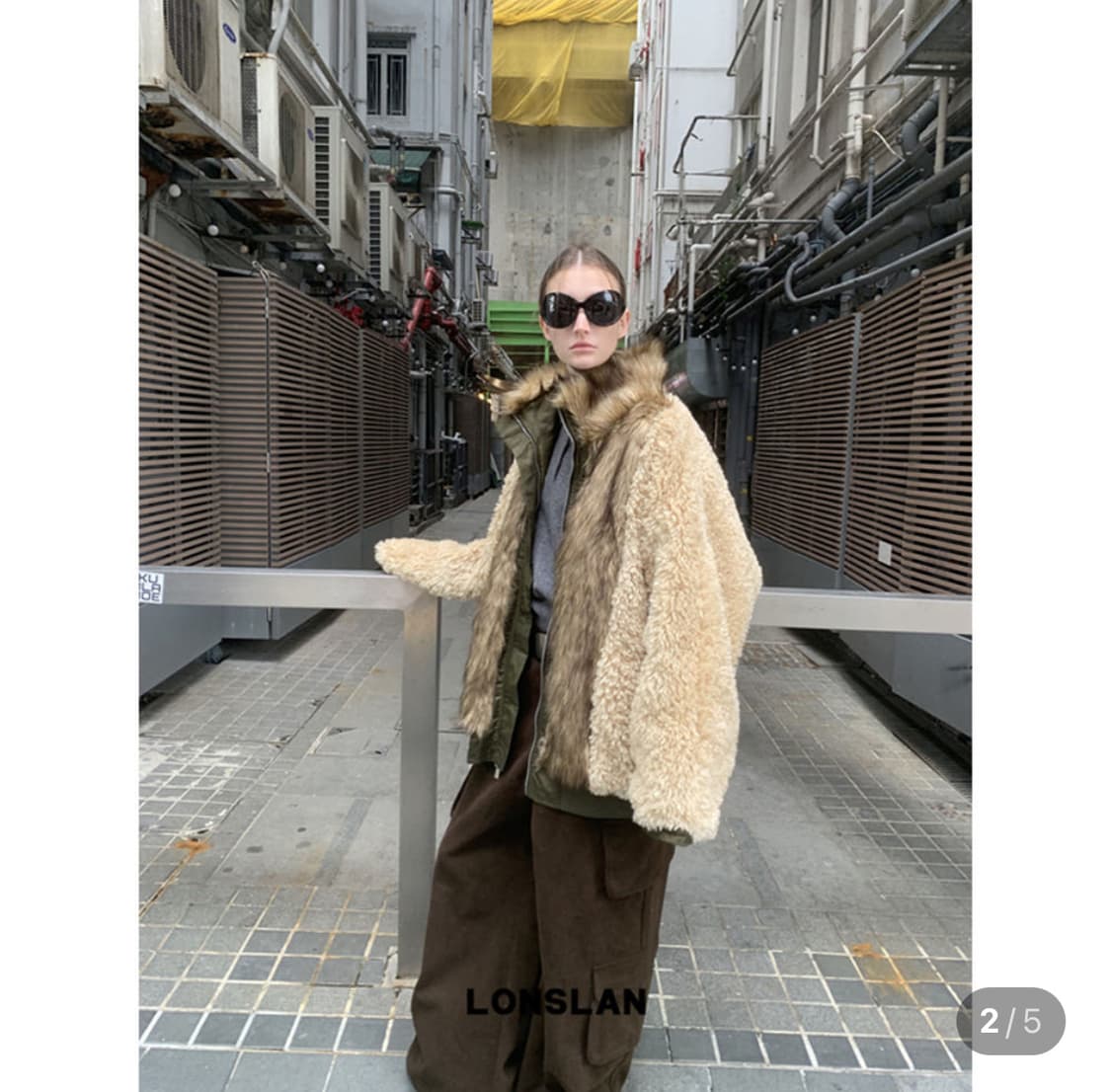 Lonslan 리버시블 점퍼 블랙 상품이미지2