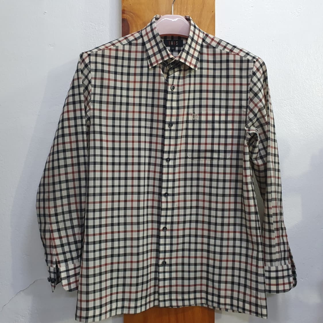 닥스 체크 긴팔셔츠(95) 상품이미지1