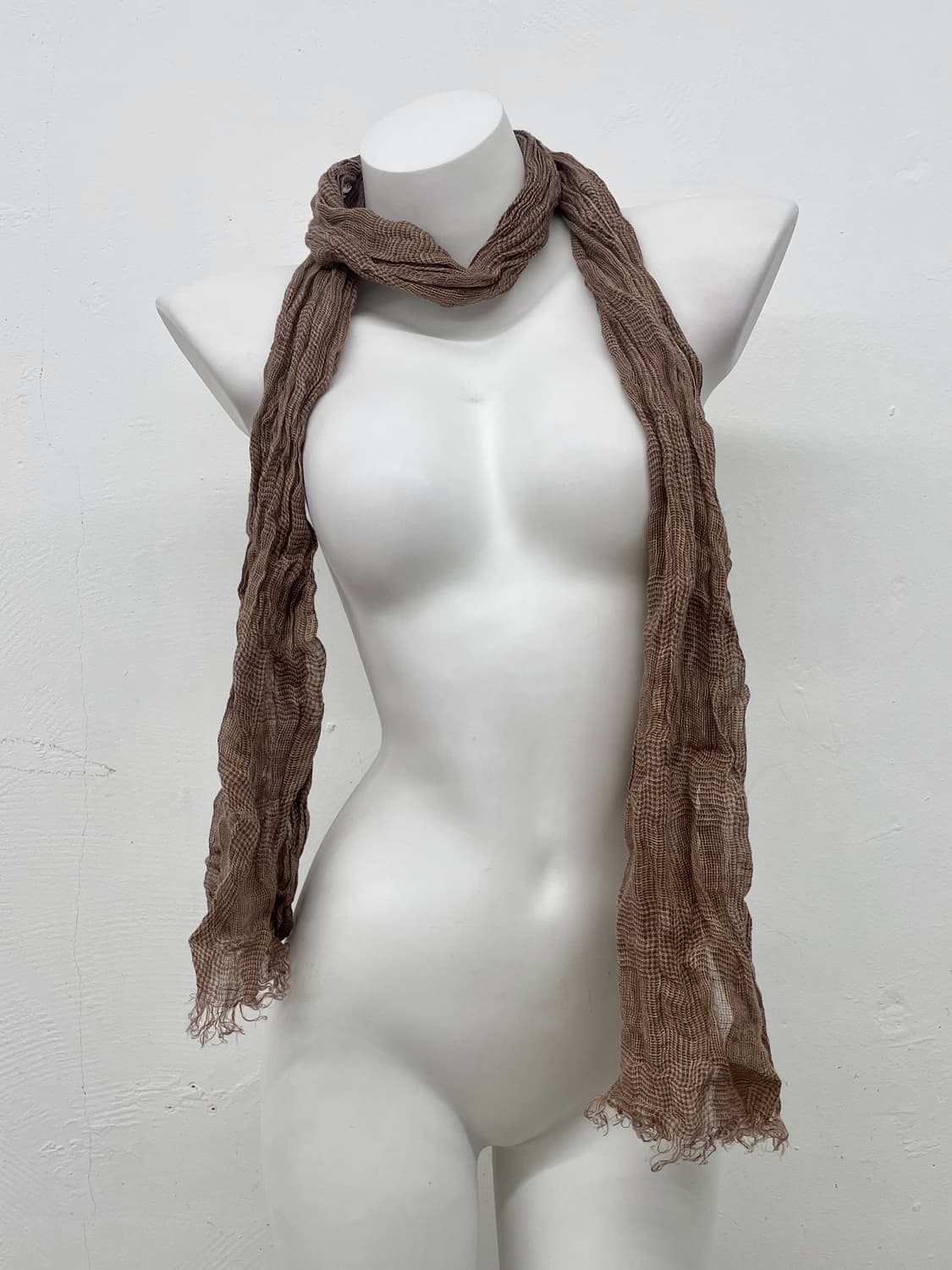 모리 체크 링클 머플러  상품이미지3