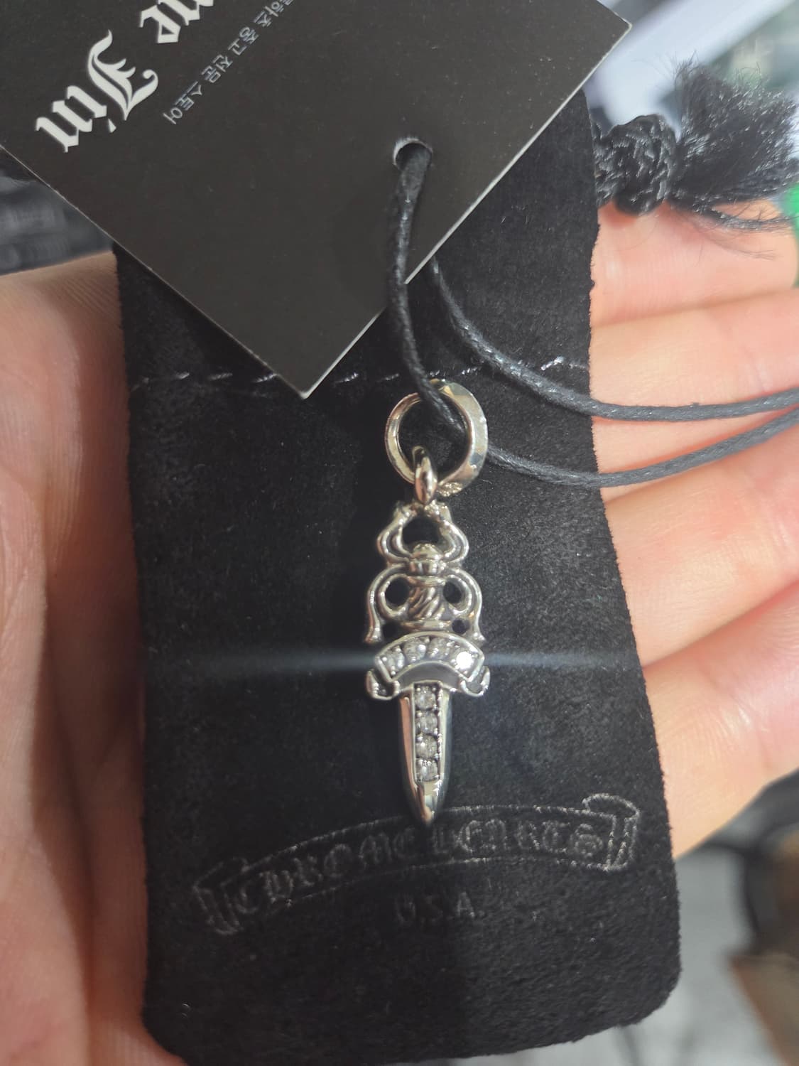 크롬하츠 5대거 파베 오리지널 펜던트 미사용품 상품이미지1