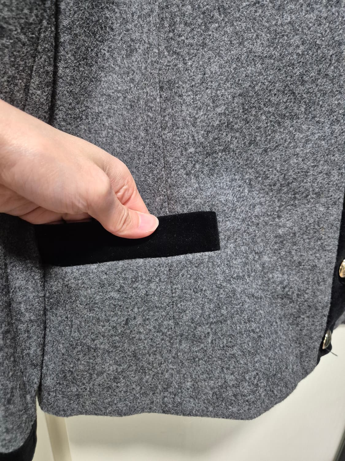 (타임세일) JPN vtg 그레이 울 혼방 자켓 상품이미지4