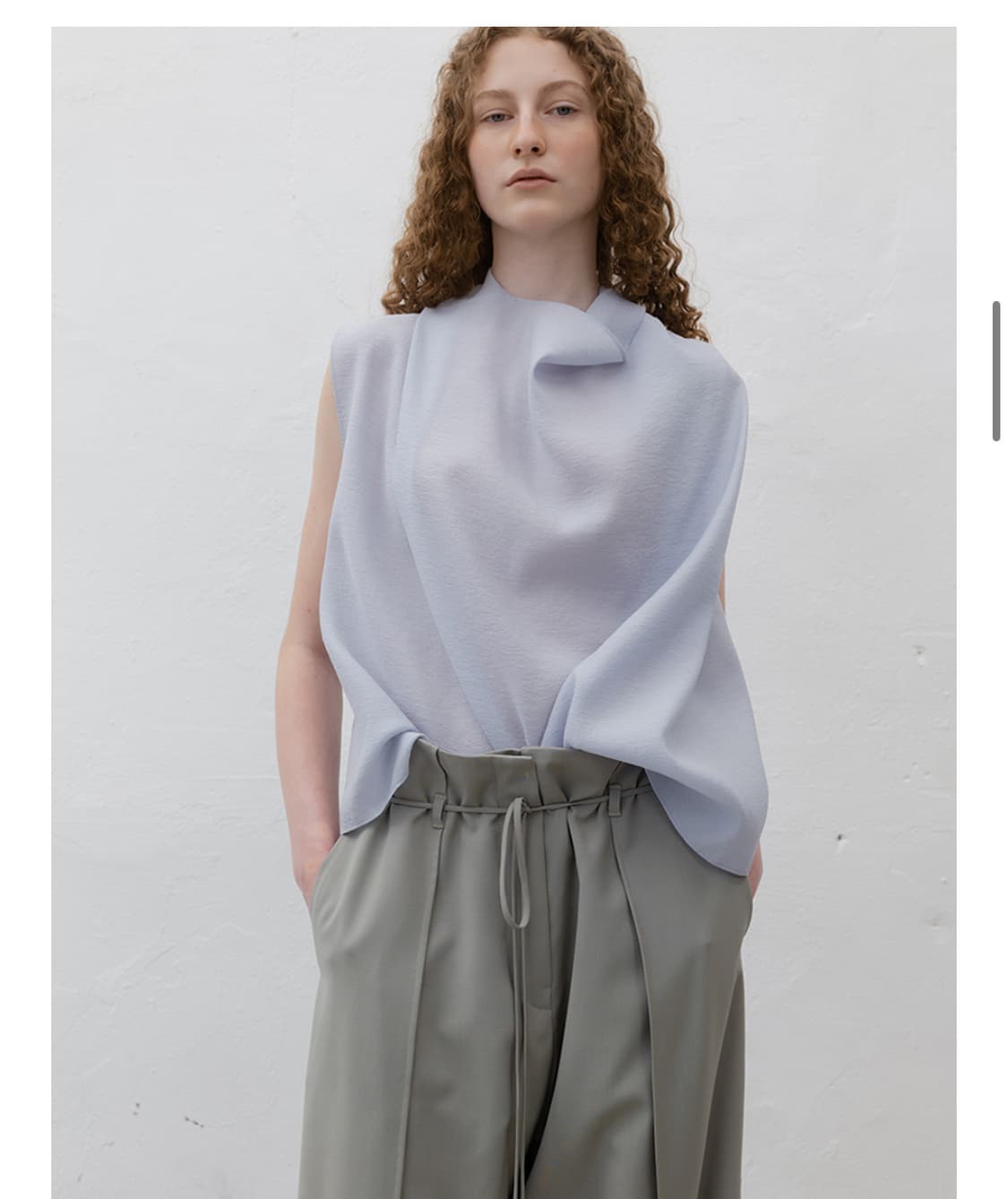 Le17septembre - one shawl sleeve top 상품이미지3