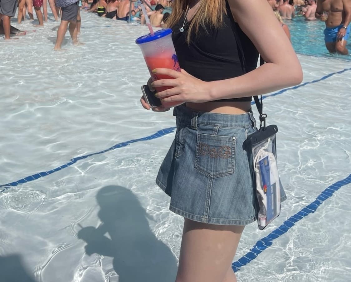 돌체앤가바나 데님 마이크로 미니 스커트 상품이미지2