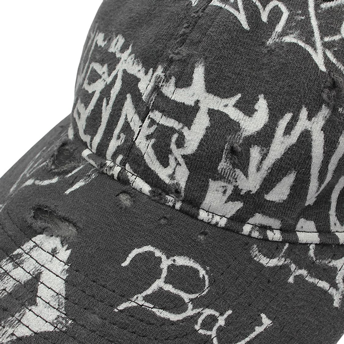 발렌시아가 차콜그레이 그래피티 볼캡 모자 한정판 L 상품이미지6