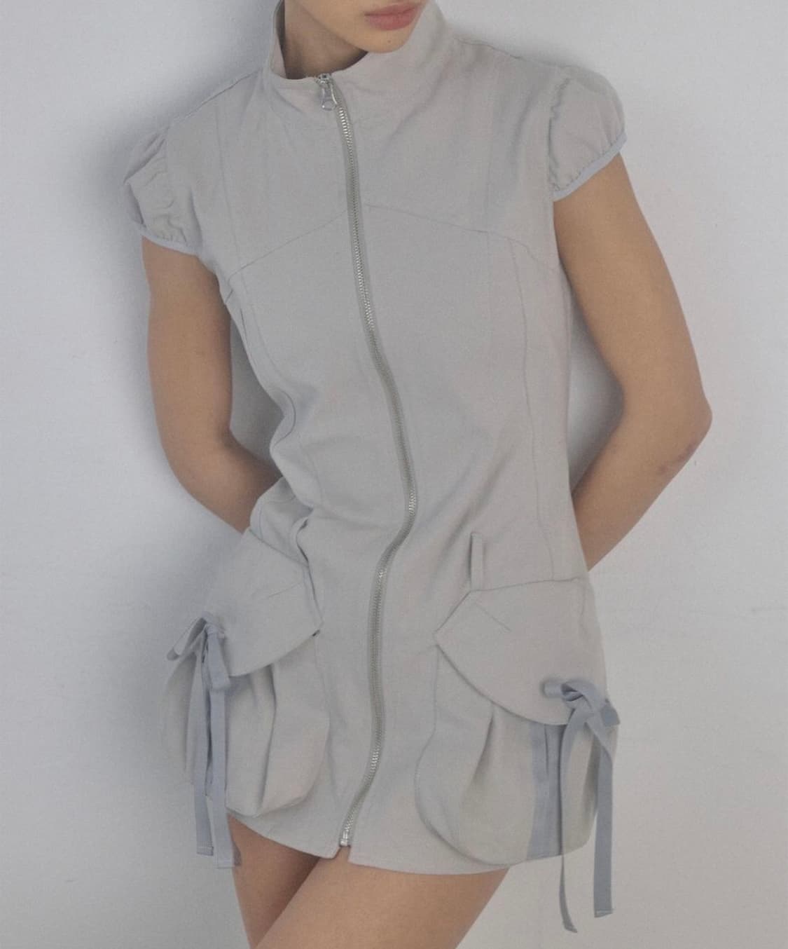 스컬프터 카고 집업 드레스 아이스 그레이 L 사이즈 상품이미지3