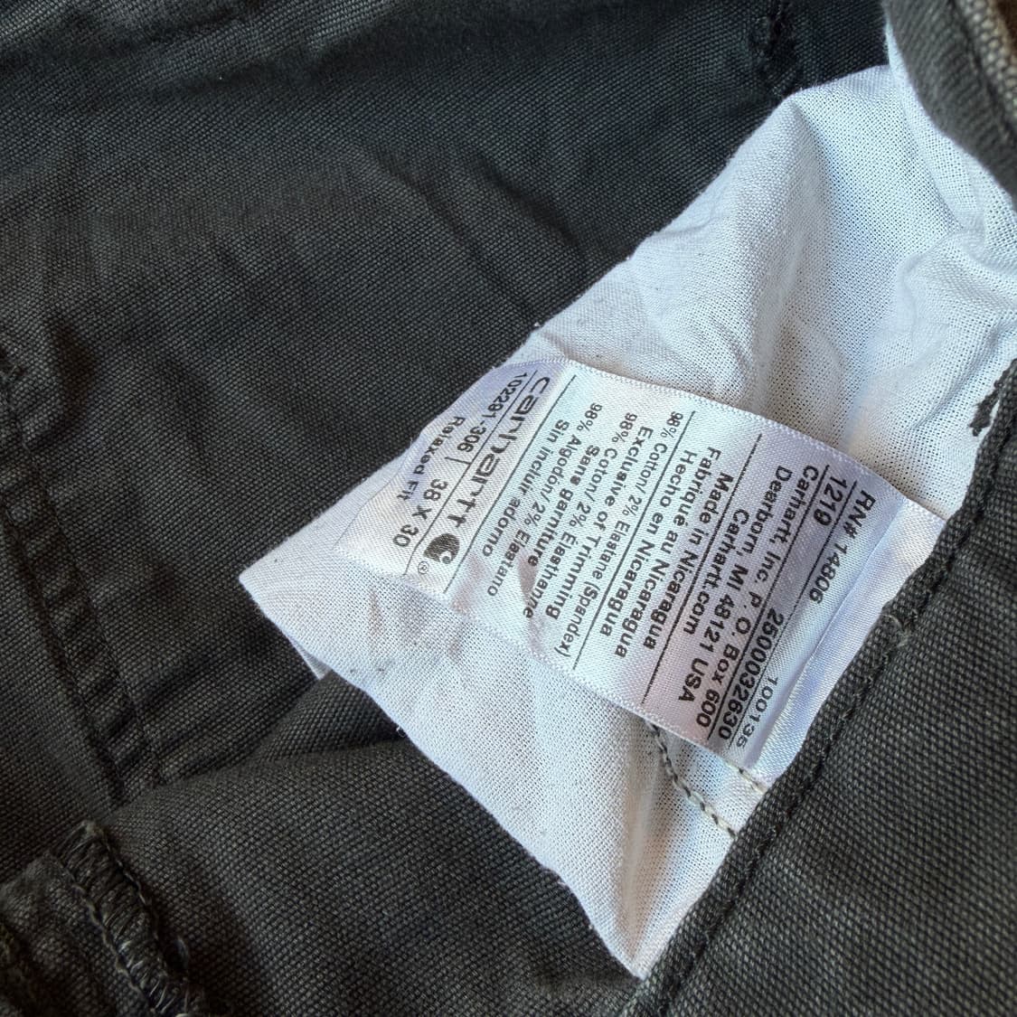 칼하트 싱글니 카펜터 워크 팬츠 상품이미지9