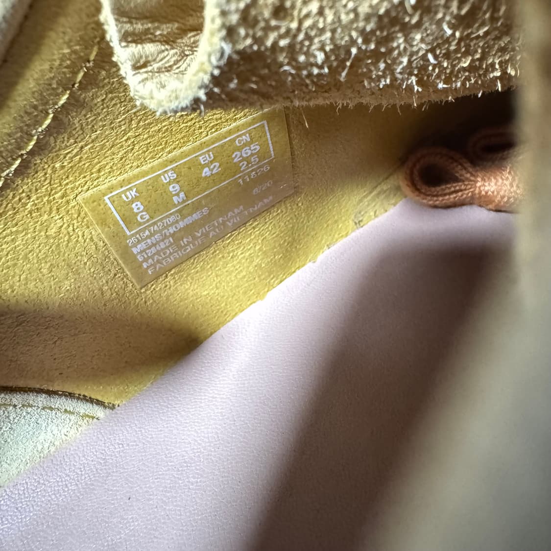 클락스 왈라비 옐로우 스웨이드 265 상품이미지5