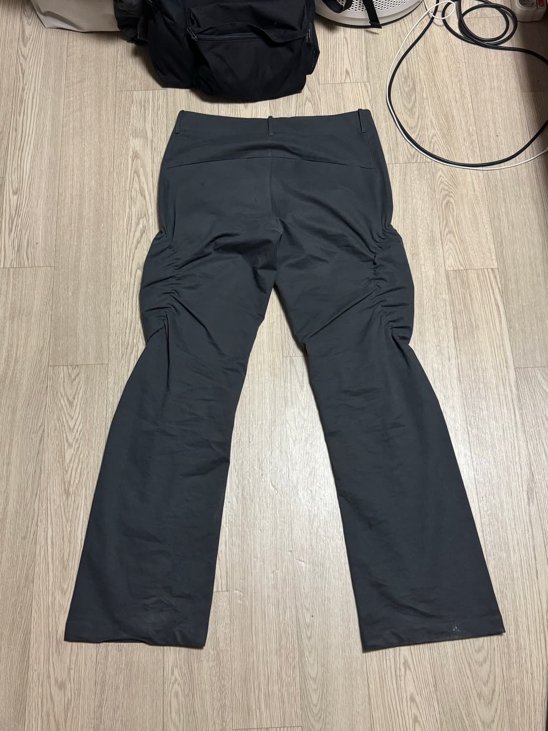 포스트아카이브팩션 파프 셔링팬츠 2025 차콜 그레이 상품이미지4