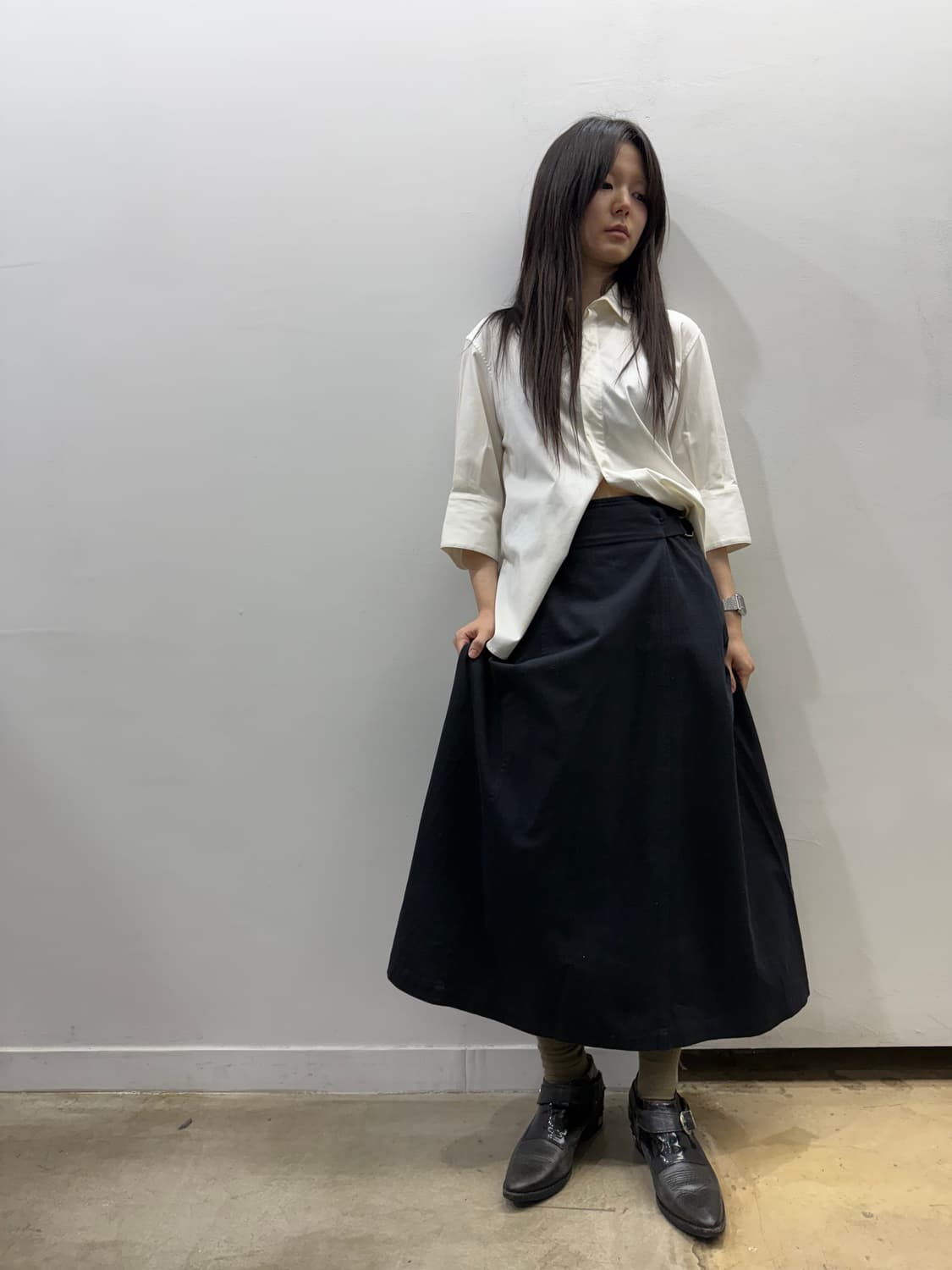 꼼데가르송 사이드 링 디테일 스트랩 스커트 상품이미지7