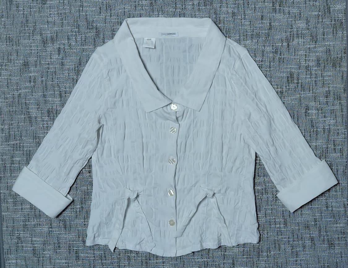 [MADE IN ITALY] NARACAMICIE 입체 링클 7부 셔츠 상품이미지1