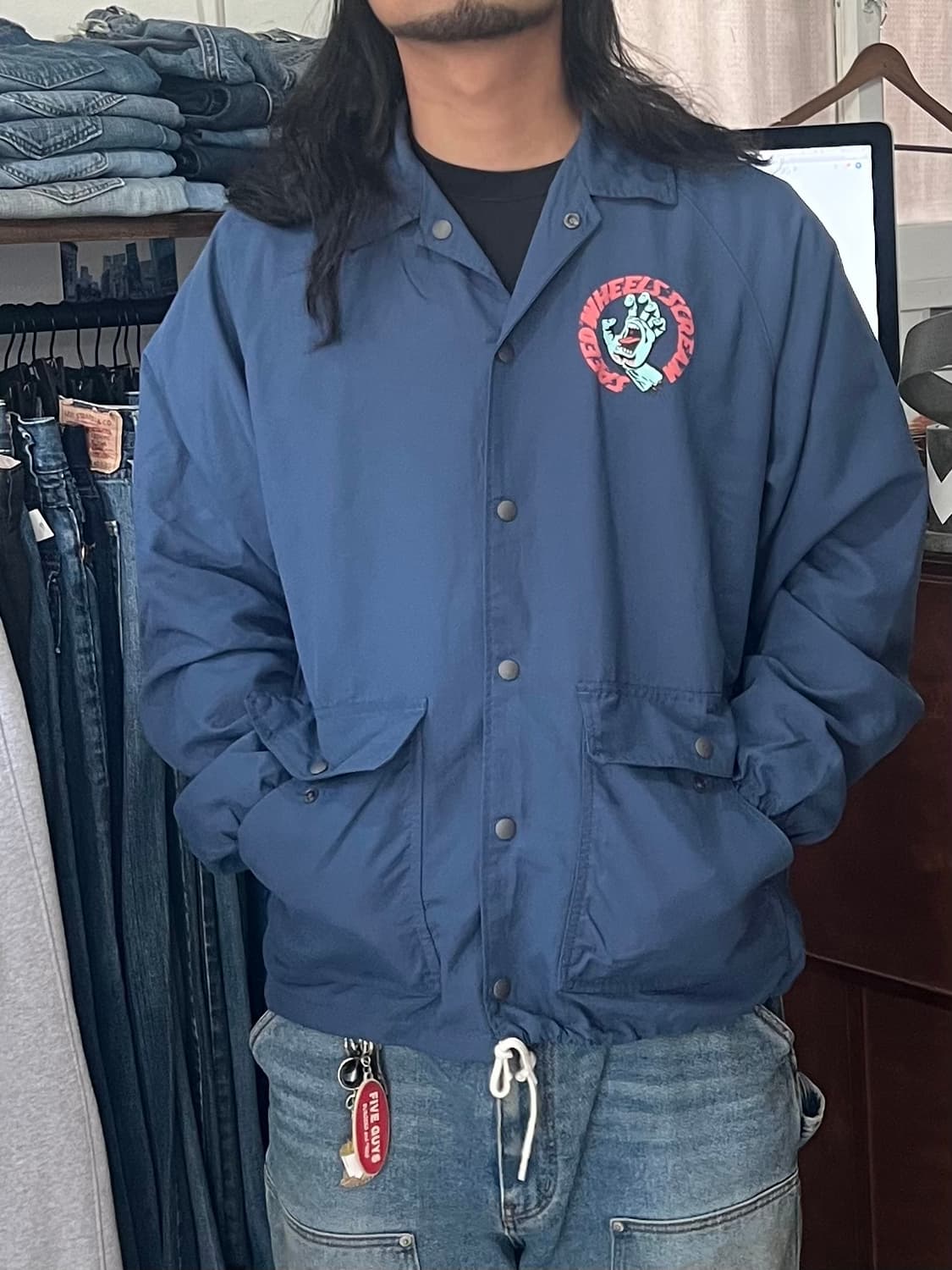 Santa Cruz 산타크루즈 코치자켓 네이비 M 상품이미지2