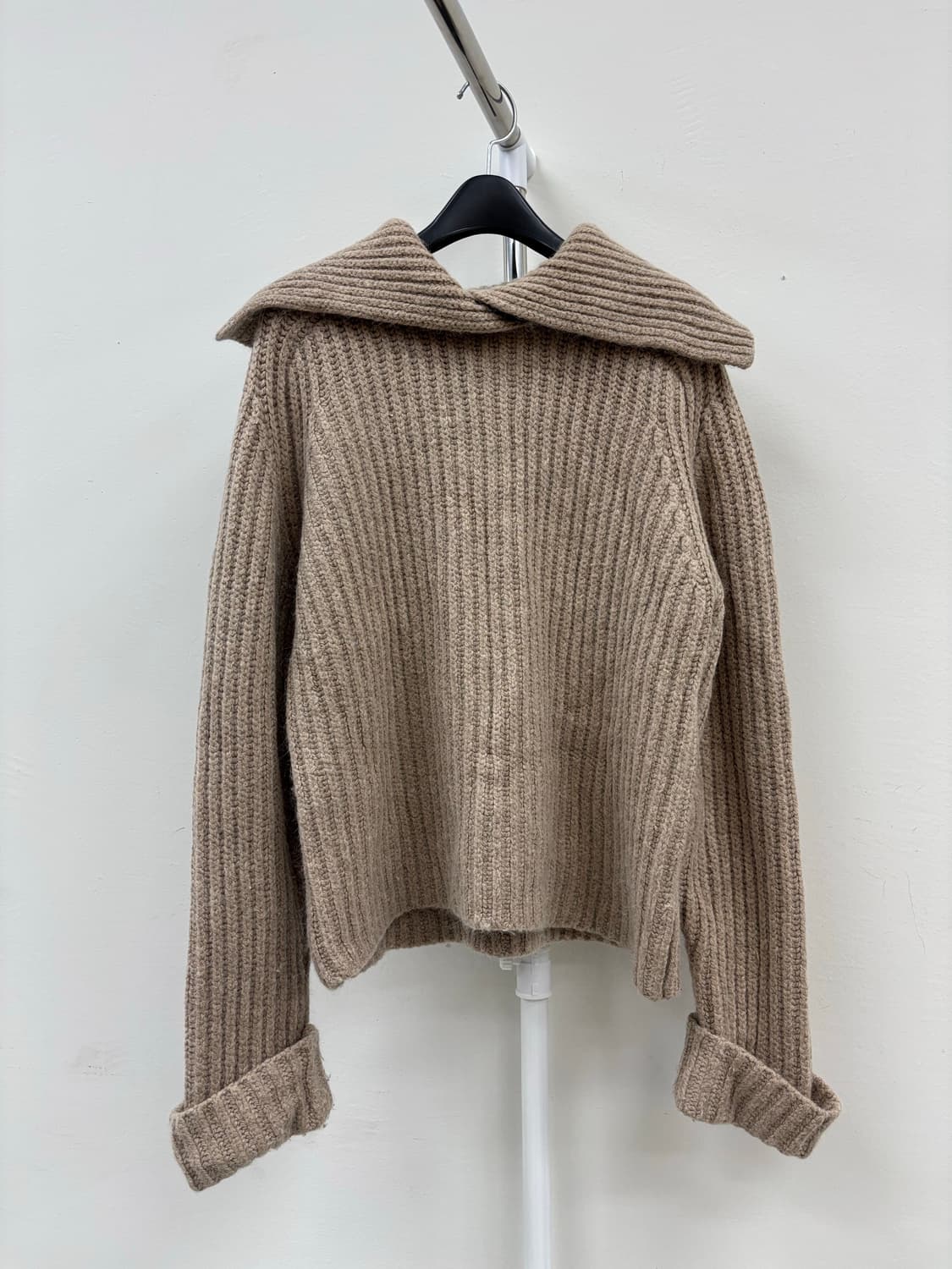 빈티지 베이지 브라운 앙고라 울 니트 상품이미지6